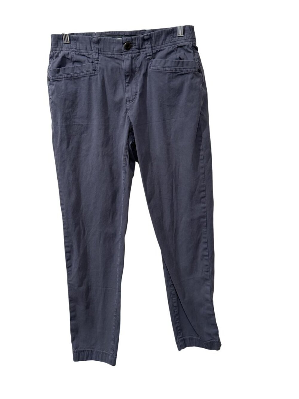 Orvis Womens Gray Casual Chino Pants Size 4 Elastic Hem Cotton Blend